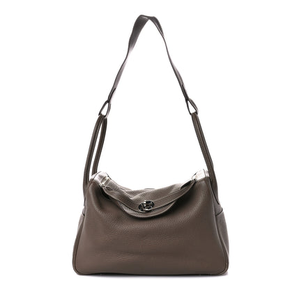 Hermes Taurillon Clemence Lindy 30 Etoupe 1 of 14