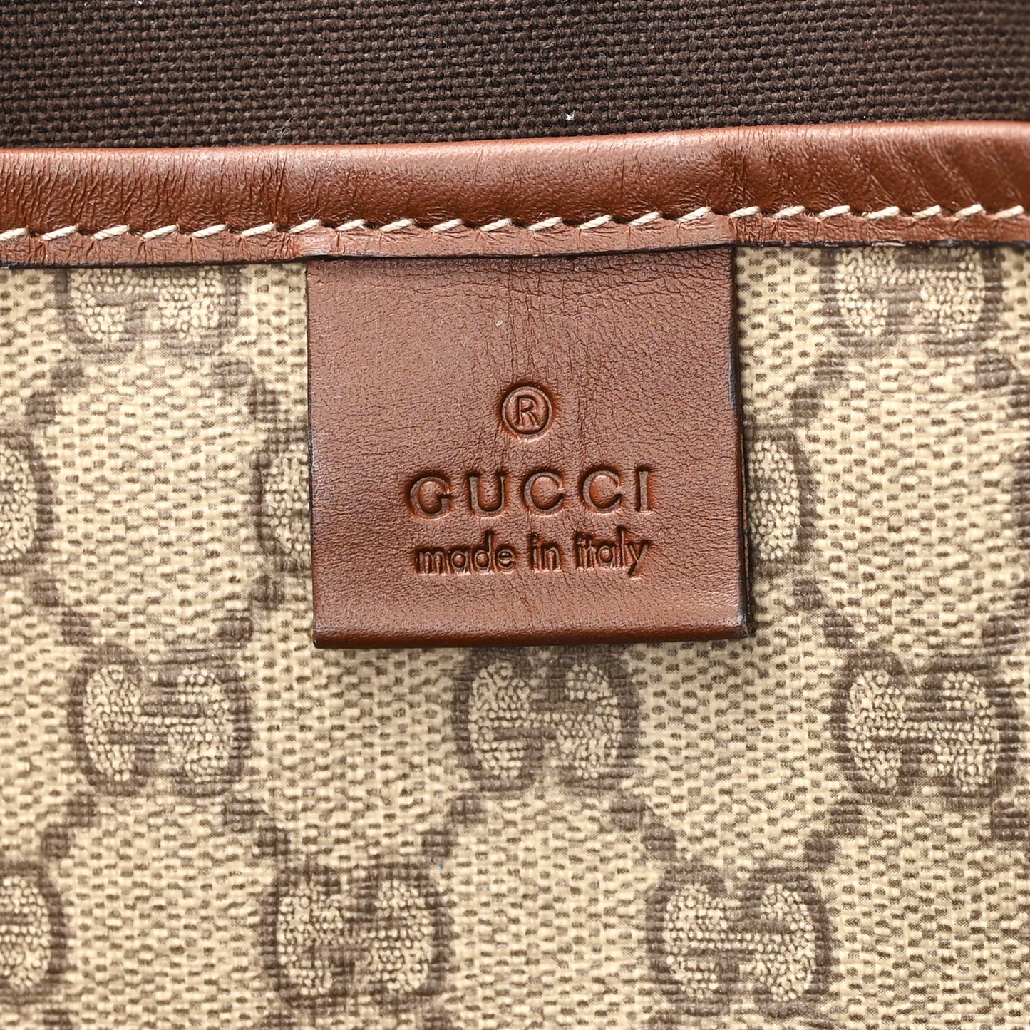 GG Plus Monogram Medium Signature Web Loop Tote Light Brown