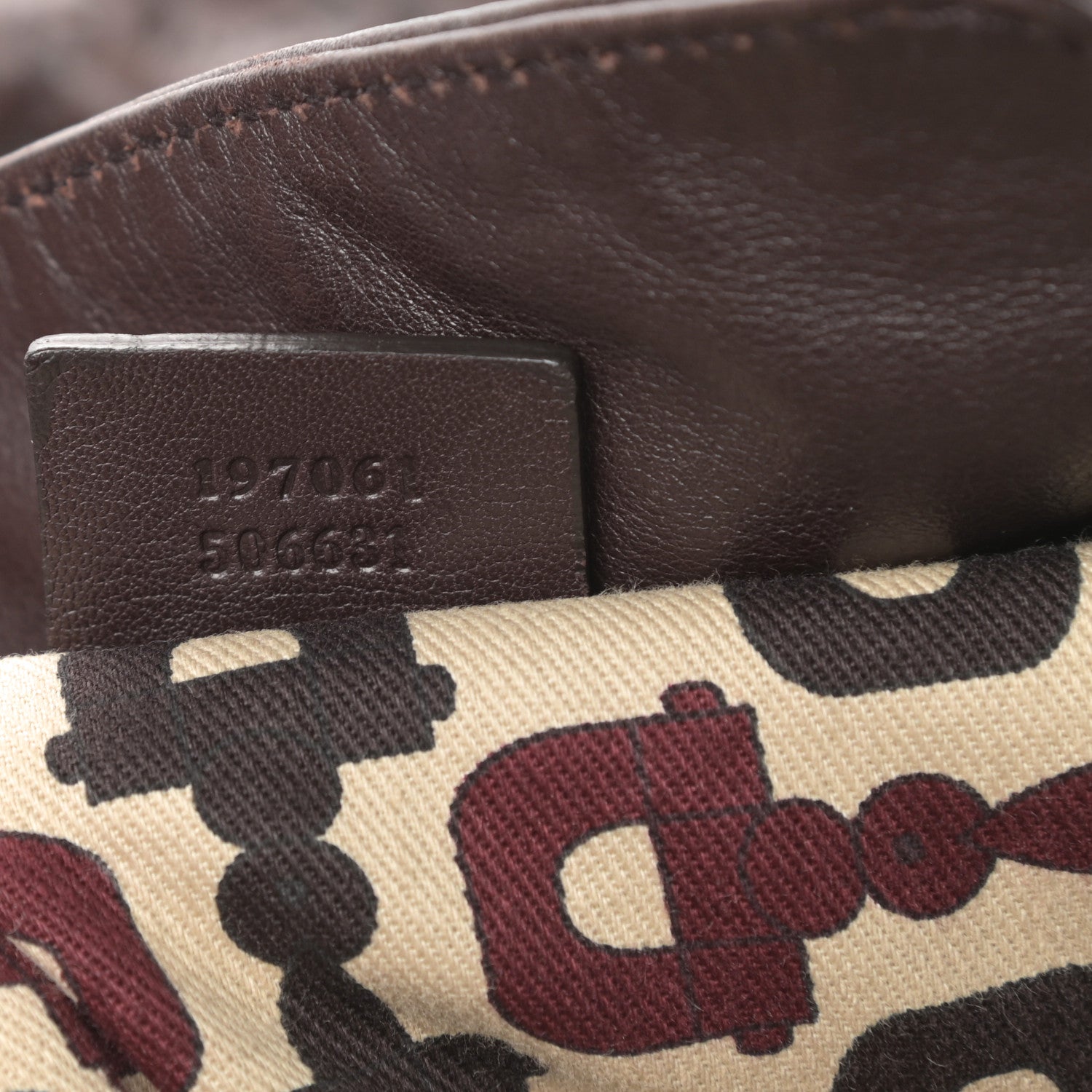 Gucci Guccissima Medium Hysteria Tote Chocolate 7 of 11