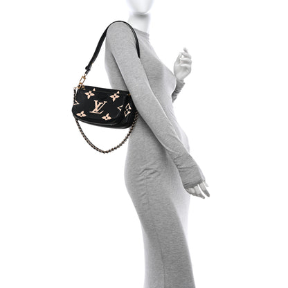 Louis Vuitton LOUIS VUITTON Empreinte Monogram Giant Multi Pochette Accessories Black Beige 2 of 11