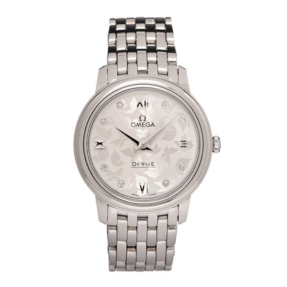 Omega Stainless Steel Diamond 27mm De Ville Prestige Butterfly Quartz Watch 424.10.27.60.52.001 1 of 7