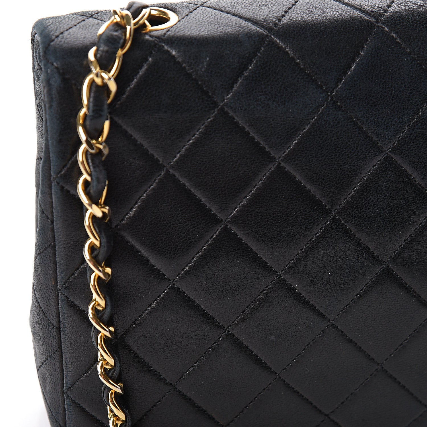 Chanel Lambskin Quilted Mini Square Flap Black 12 of 15