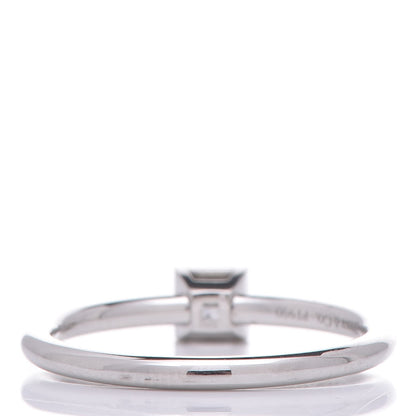 Tiffany Platinum Diamond .15ct Princess Cut Engagement Ring 50 5.25 3 of 5