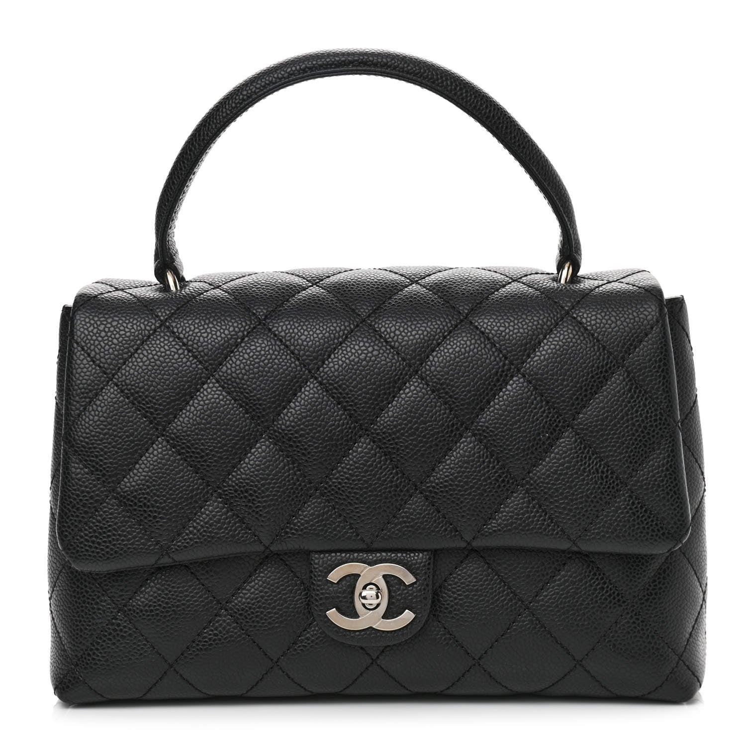 Chanel Caviar Quilted Medium Kelly Flap Bag Black 1 of 11