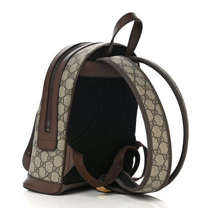 Gucci GG Supreme Monogram Calfskin Web Small Ophidia Day Backpack Beige Ebony New Acero 3 of 11