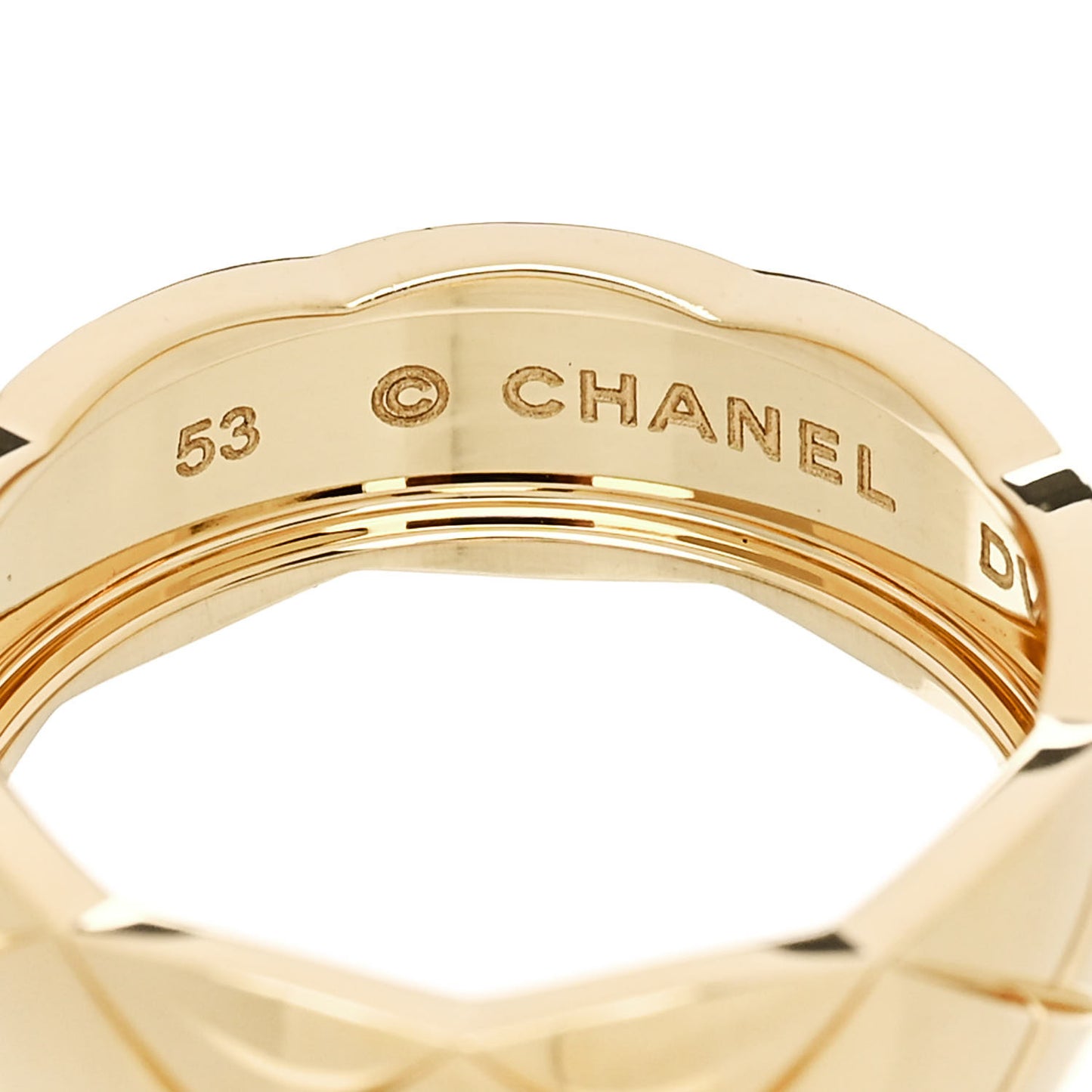 18K Yellow Gold Small Coco Crush Ring 53 6.5