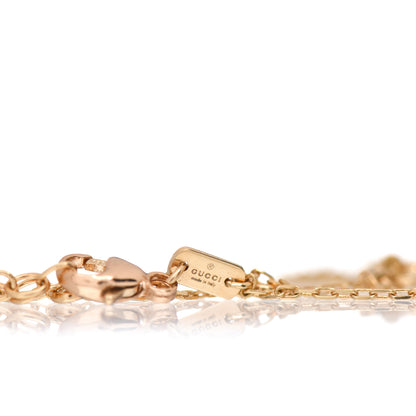 Gucci 18K Yellow Gold Diamond GG Running Hand Chain Bracelet 4 of 4