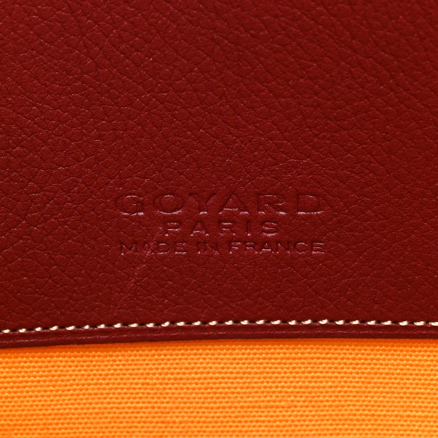 Goyard Goyardine Senat Pochette GM Burgundy 6 of 6