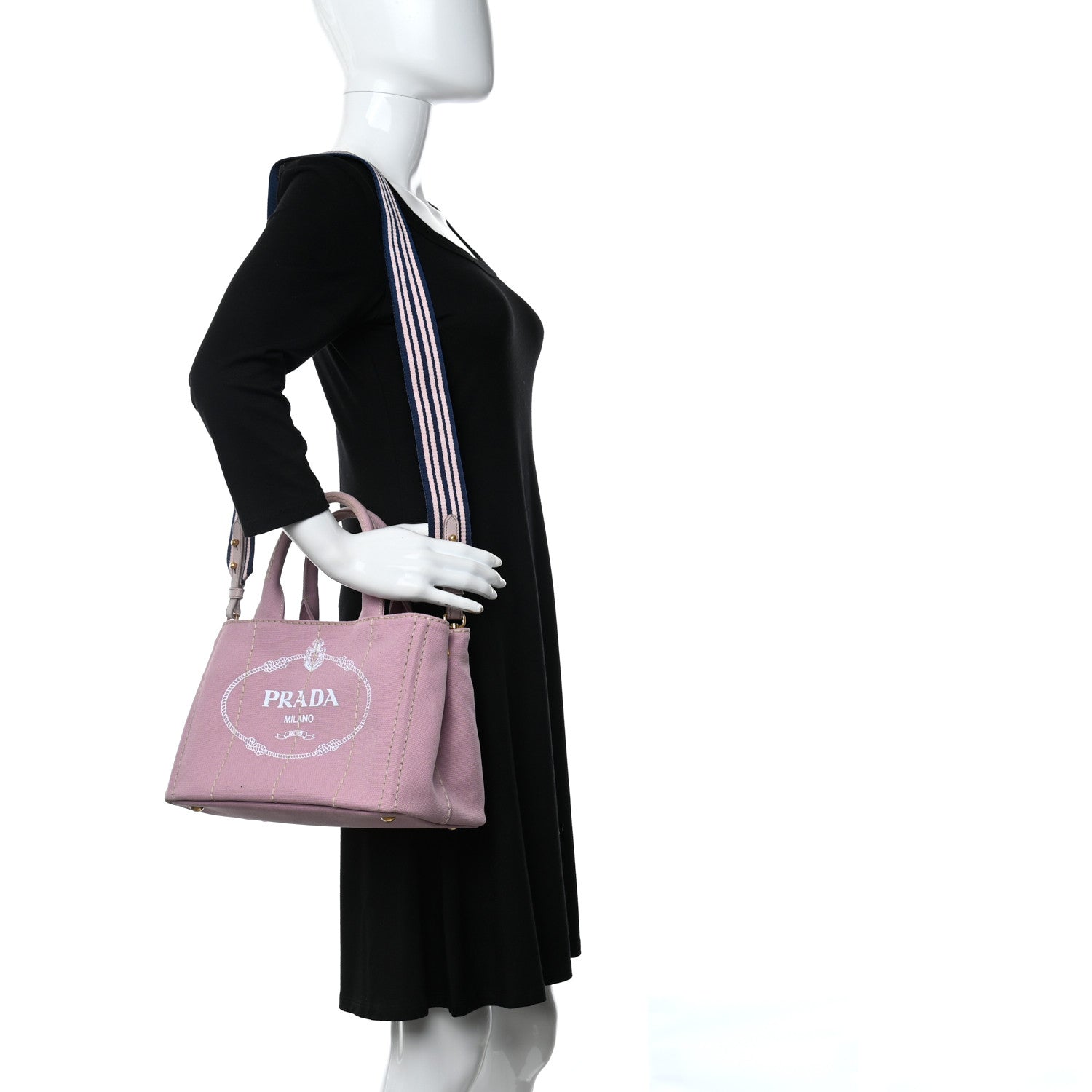 Prada Canapa Small Logo Tote Alabastro White 2 of 8