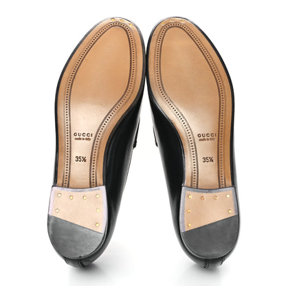 Gucci Calfskin Womens Jordaan Loafers 35.5 Black 6 of 11