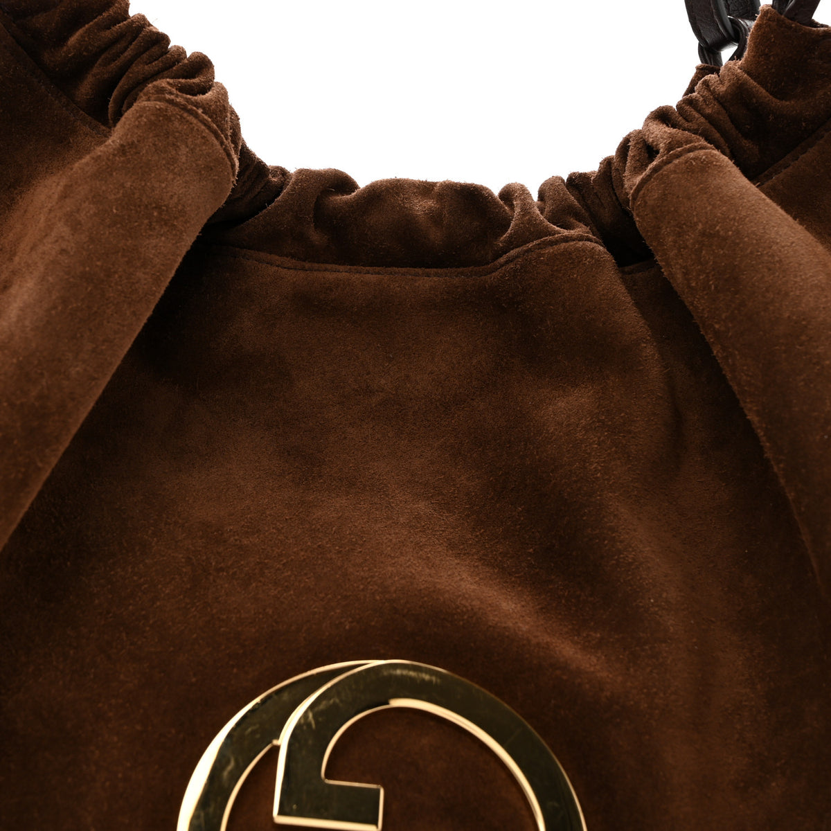 Suede Large Blondie Tote Brown