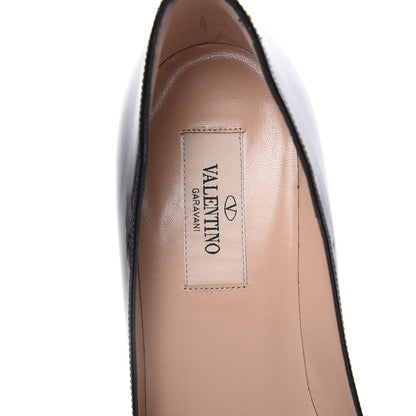 Valentino Garavani Patent Rockstud Simple Pumps 37 Black 7 of 11