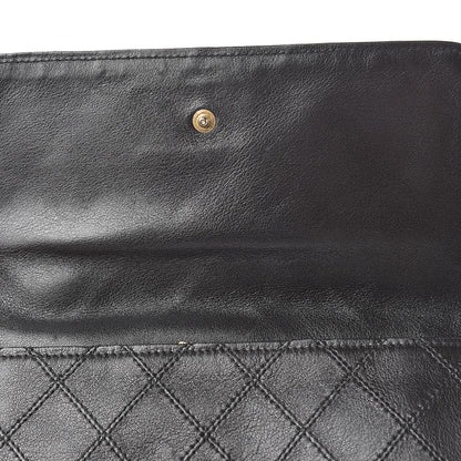 Chanel Lambskin Diamond Stitch Compact Pouch Black 9 of 13