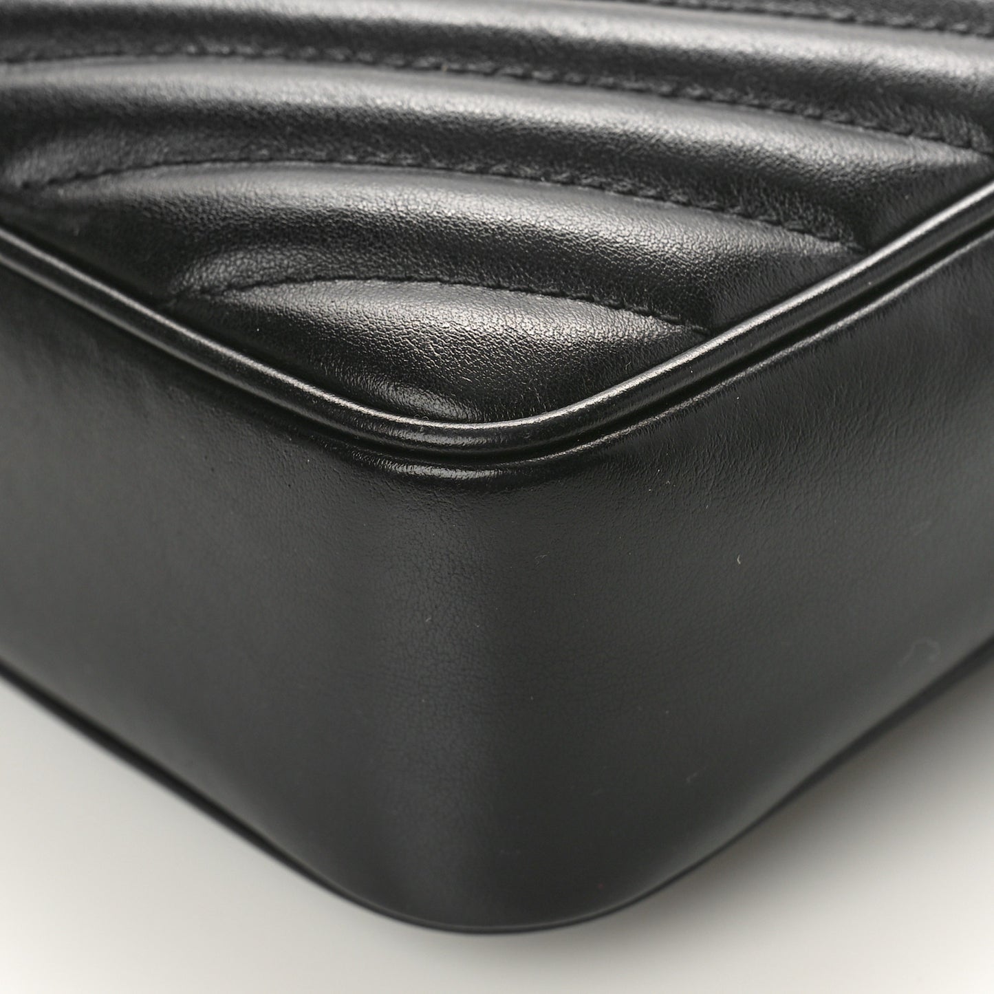 Calfskin Matelasse Monogram Lou Camera Bag Black
