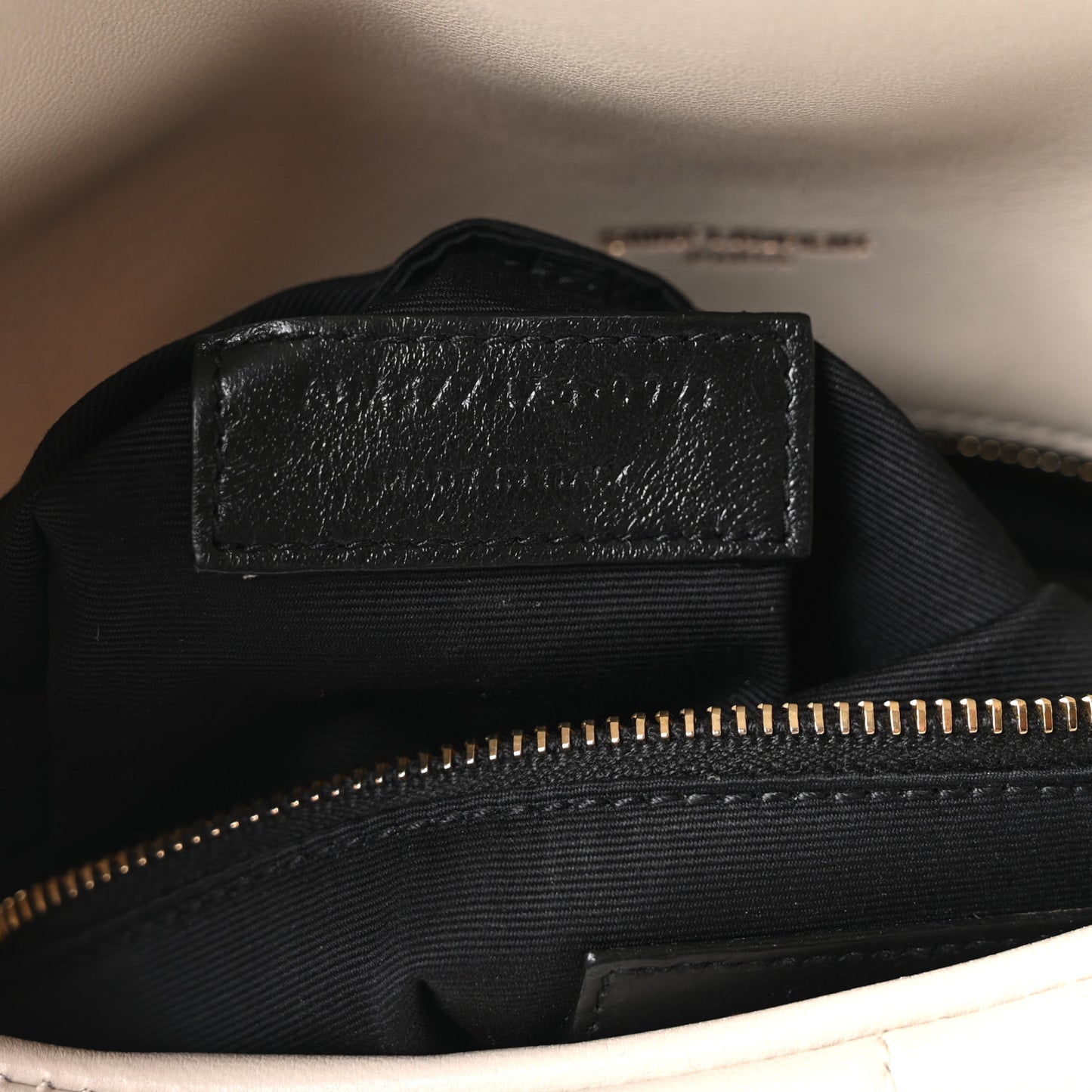 Lambskin Quilted Small Loulou Puffer Monogram Chain Satchel Blanc Vintage