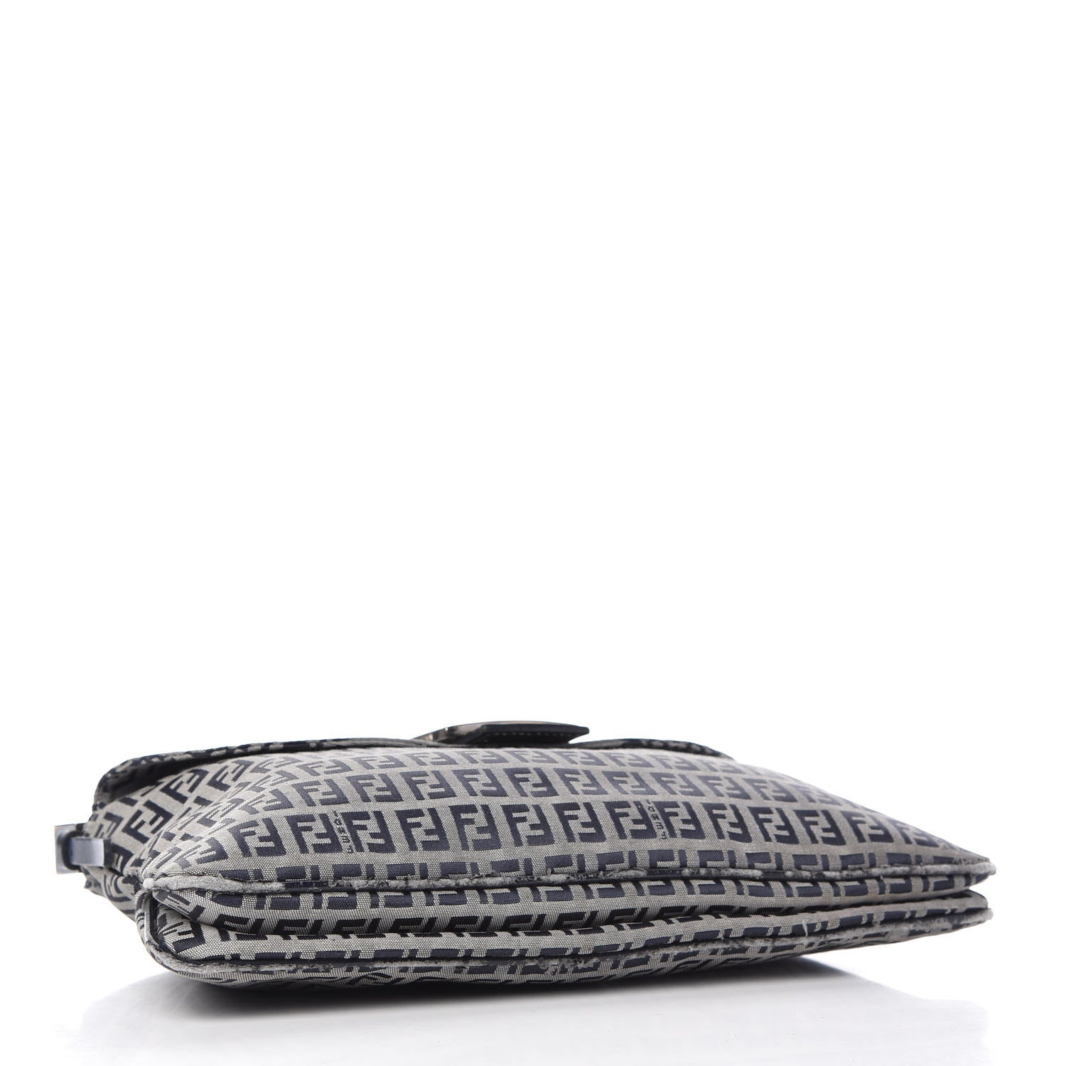 Fendi Zucchino Mama Baguette Double Flap Navy 4 of 8