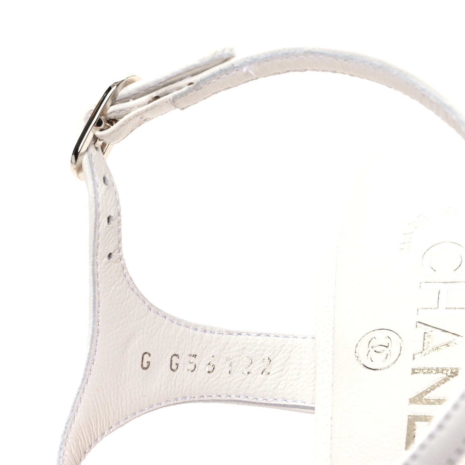 Chanel Lambskin Pearl CC Star Sandals 40 White 8 of 8