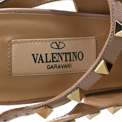 Valentino Garavani Patent Nappa Rockstud Ankle Strap 100mm Pumps 37 Poudre 6 of 11