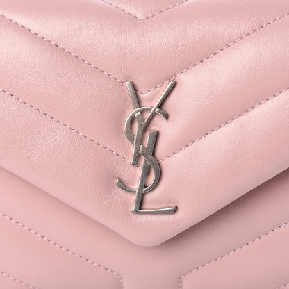 Saint Laurent Calfskin Y Quilted Monogram Toy Loulou Crossbody Bag Tender Pink 8 of 10