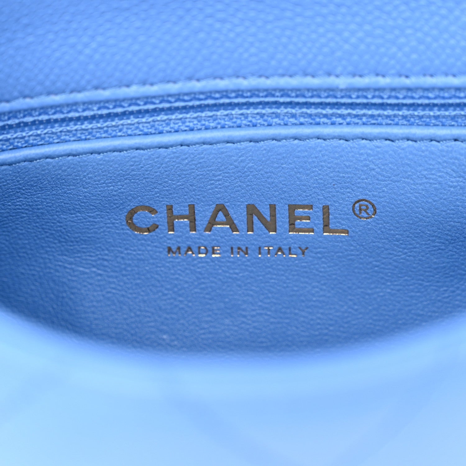 Chanel Caviar Quilted Mini Sweetheart Flap Blue 6 of 11