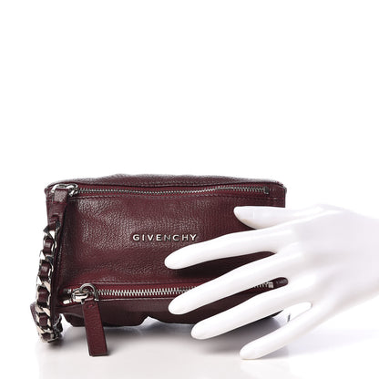 Givenchy Sugar Goatskin Pandora Wristlet Oxblood 2 of 13