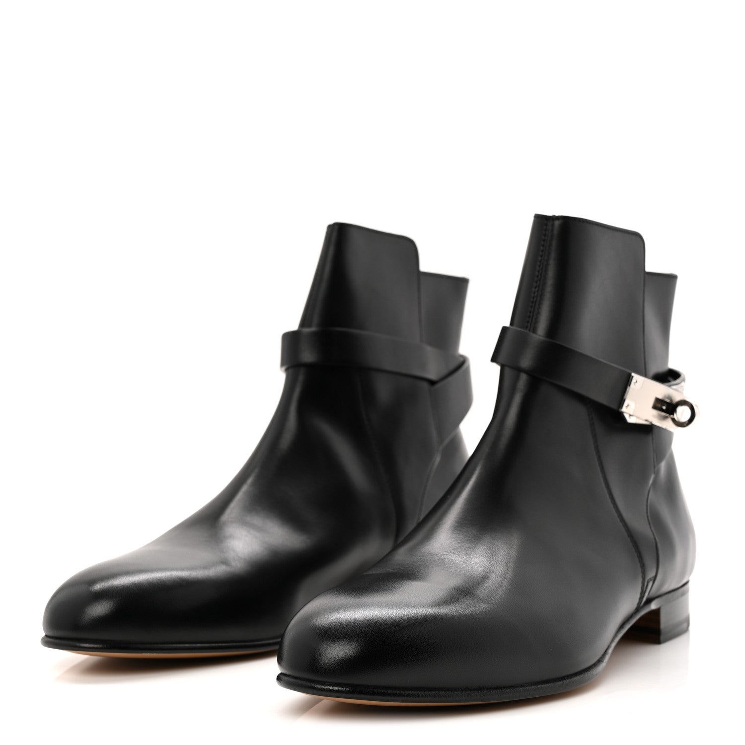 Hermes Calfskin Neo Low Boots 38.5 Black 4 of 10
