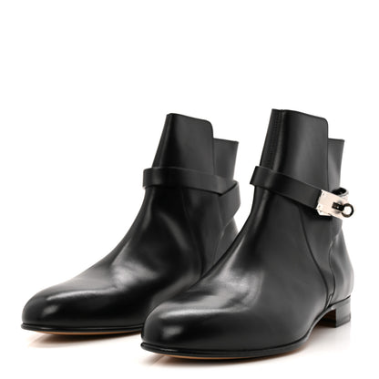 Hermes Calfskin Neo Low Boots 38.5 Black 4 of 10