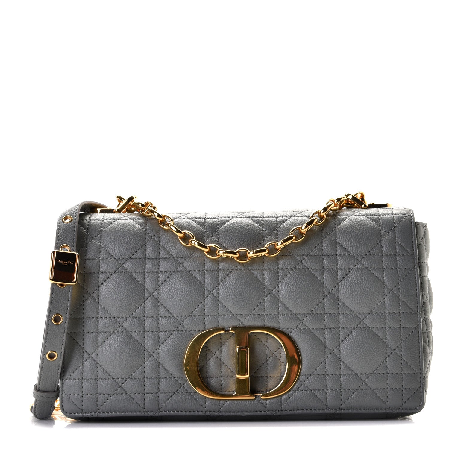 Christian Dior Lambskin Cannage Medium Caro Bag Grey 1 of 11