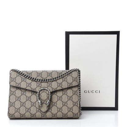 Gucci GG Supreme Monogram Mini Dionysus Chain Wallet Beige Taupe 11 of 11