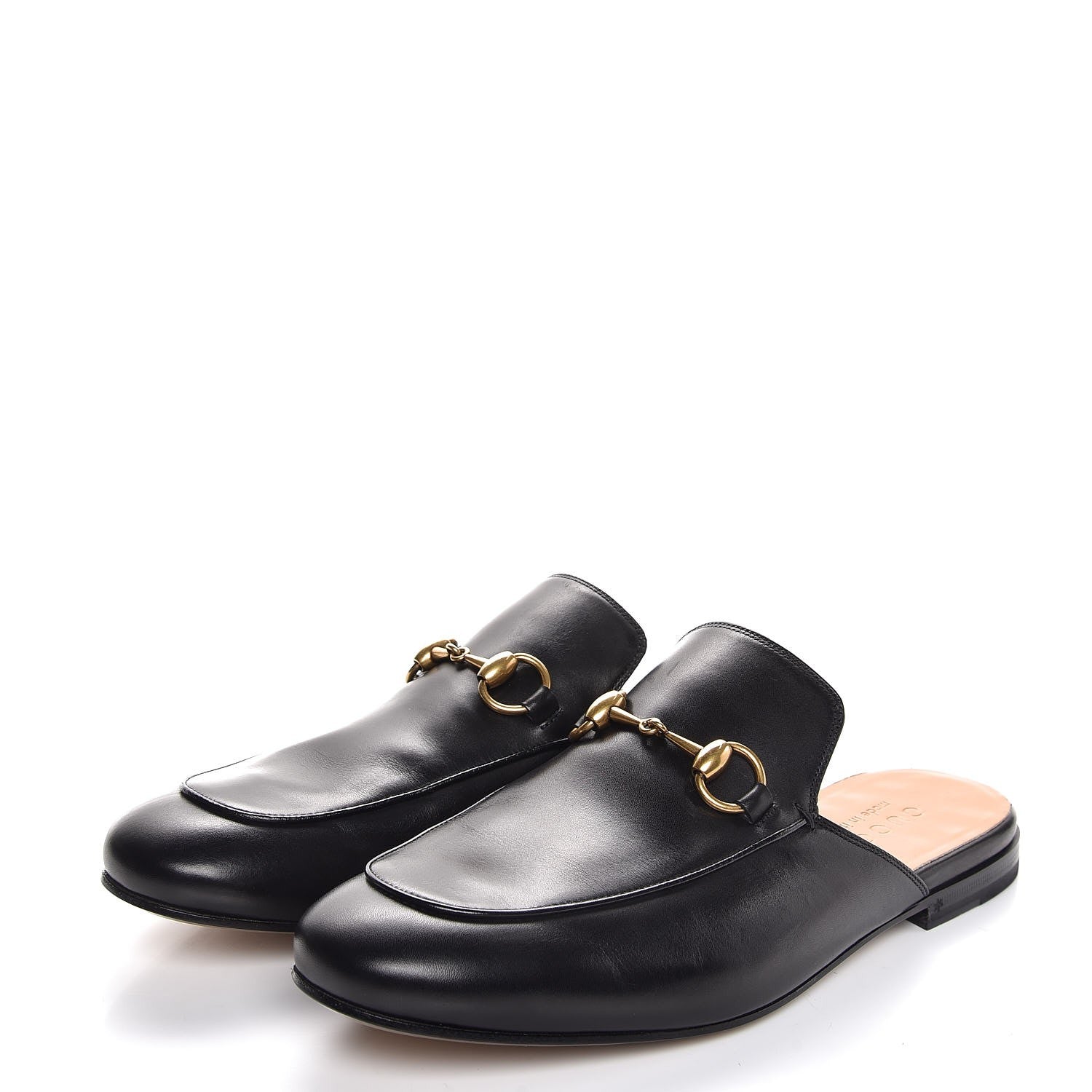 Gucci Calfskin Mens Princetown Slippers 6 Black 3 of 8
