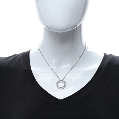 Cartier 18K White Gold LOVE Pendant Necklace 3 of 5