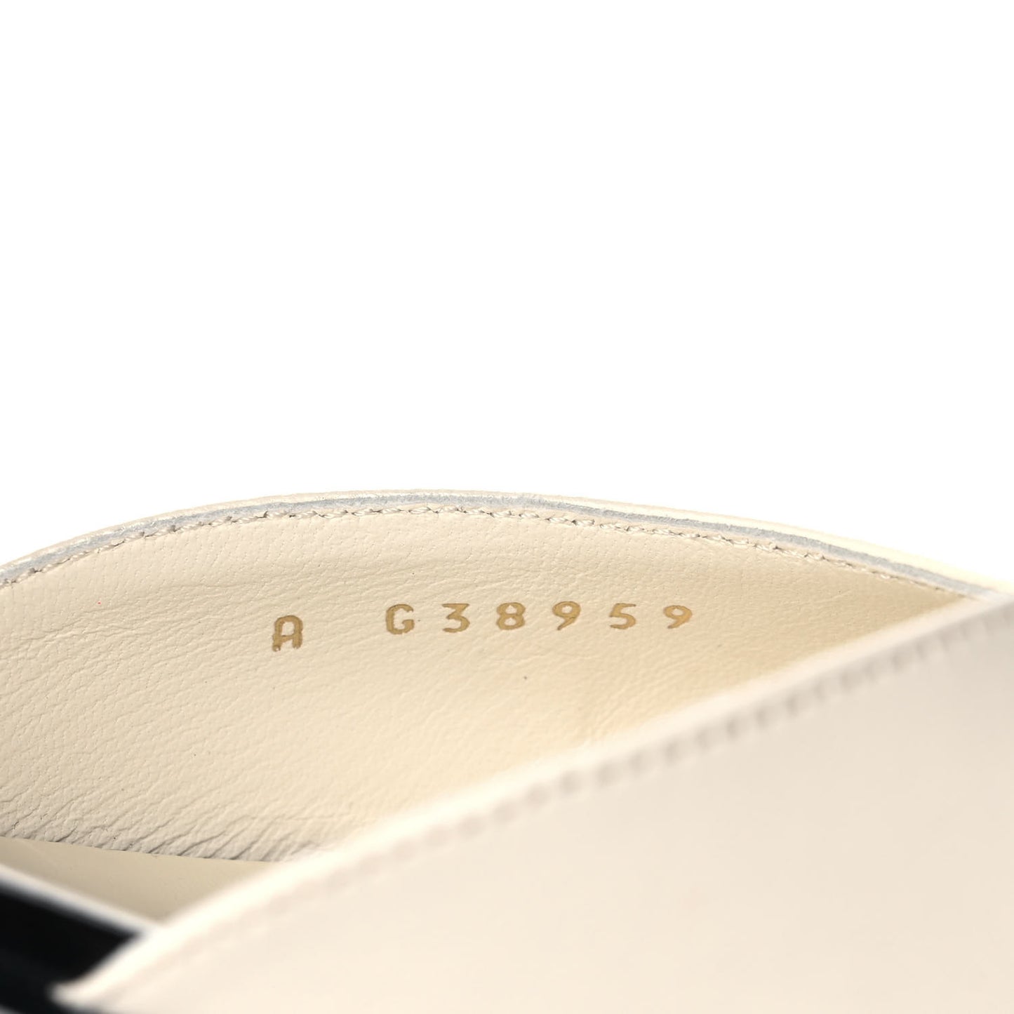 Lambskin Open Toe Flats 38 Ivory Black