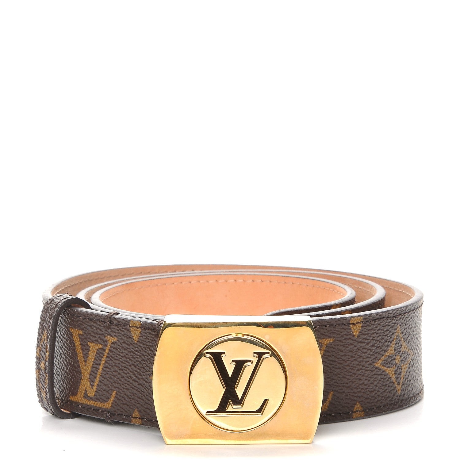 Louis Vuitton Monogram LV Cut Belt 85 34 1 of 8