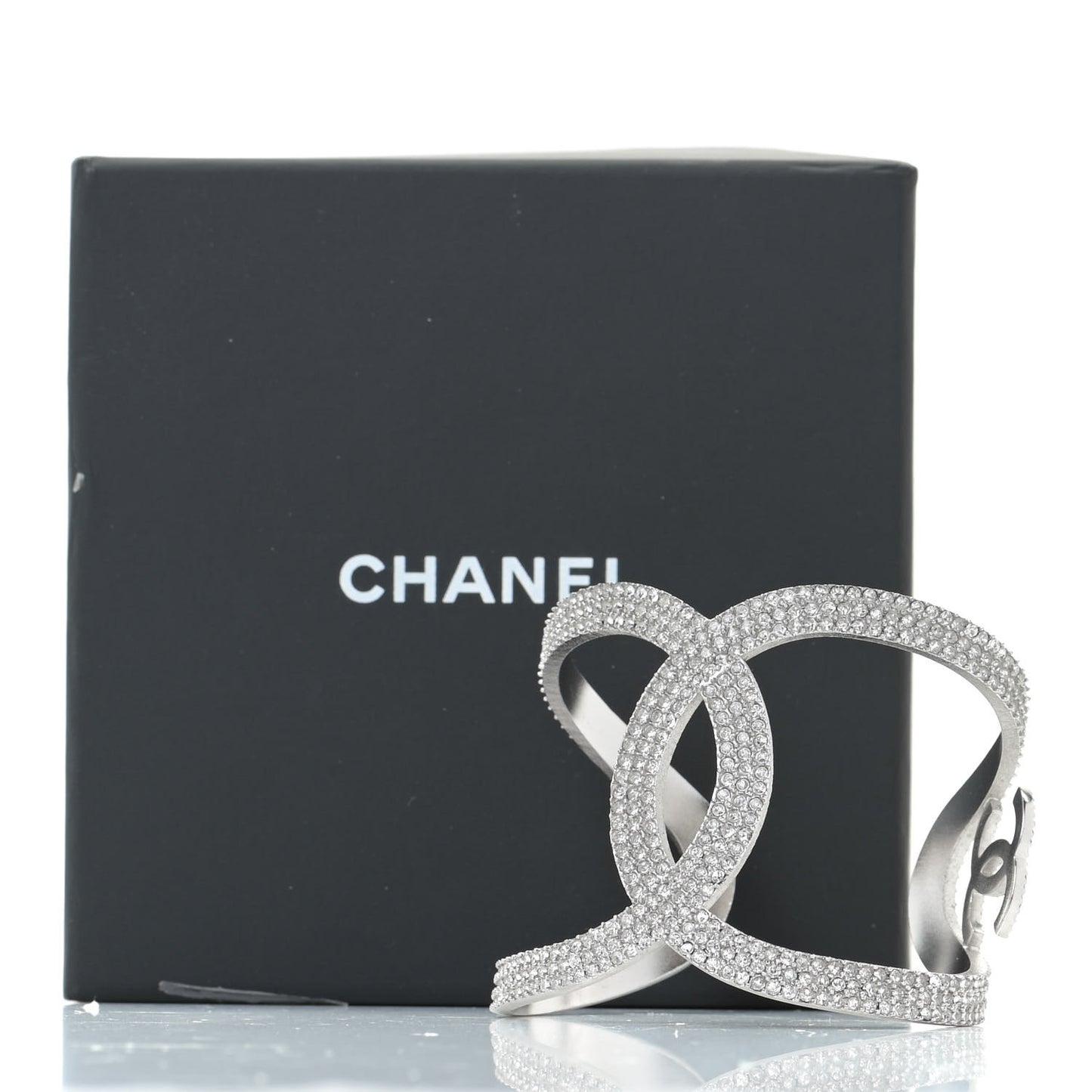 Crystal CC Cuff Silver