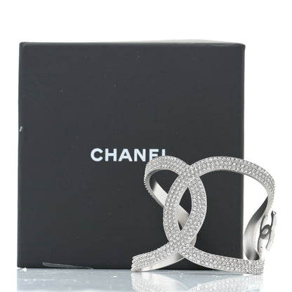 Chanel Crystal CC Cuff Silver 6 of 6