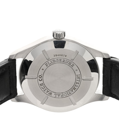 IWC Stainless Steel Alligator 45mm Pilot Worldtimer Automatic Watch Black IW326201 4 of 4