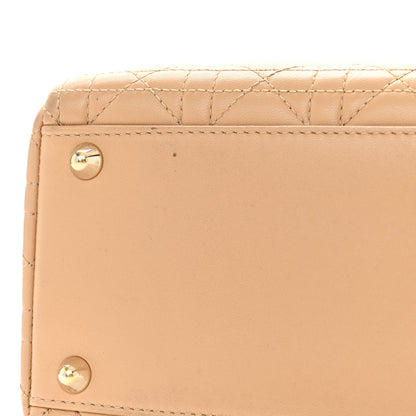 Christian Dior Lambskin Cannage Large Lady Dior Beige 13 of 13
