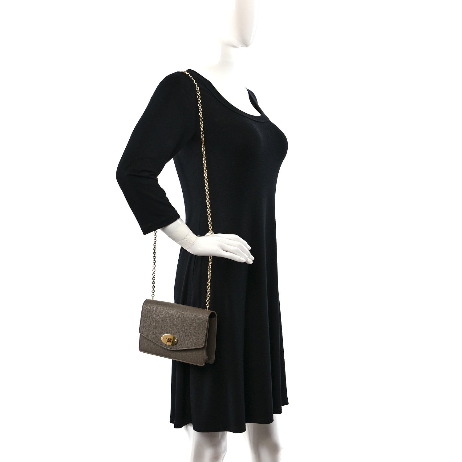 Mulberry Small Classic Grain Calfskin Small Darley Clay 2 of 8