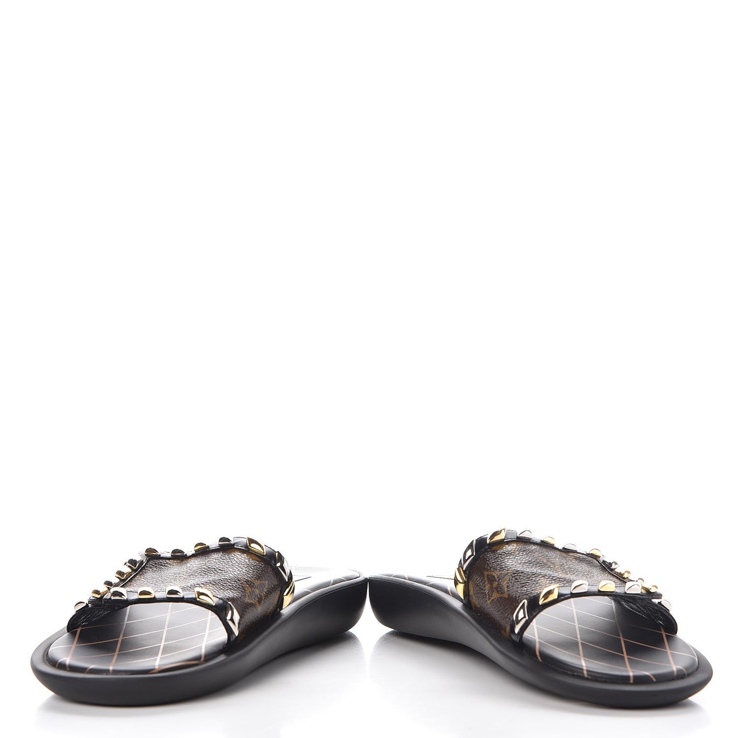 Calfskin Monogram Eldorado Flat Mules 40 Black