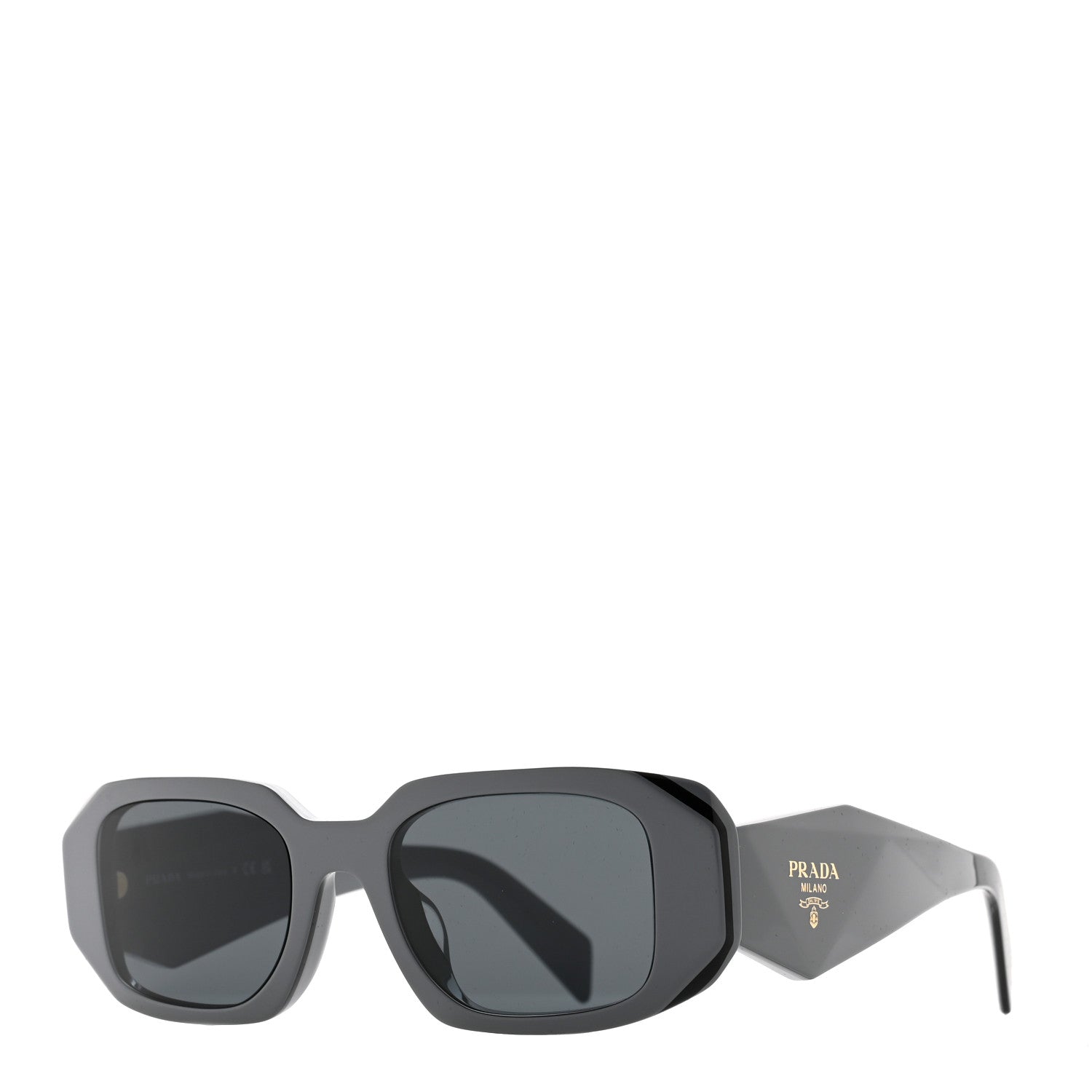 Prada Acetate Symbole Sunglasses SPR 17W Dark Grey 1 of 6