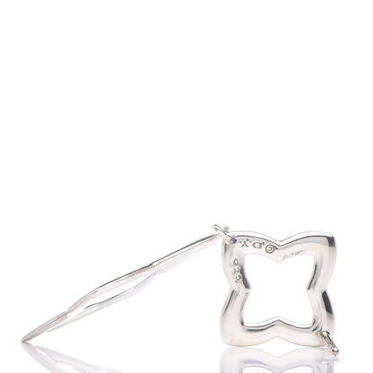 David Yurman Sterling Silver Quatrefoil Drop Earrings 4 of 4