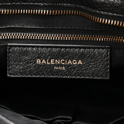 Balenciaga Agneau Classic Hardware S City Logo Strap  Black White 6 of 10