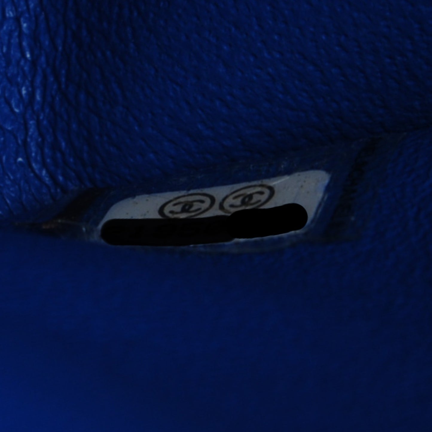 Caviar Quilted Jumbo Double Flap Blue