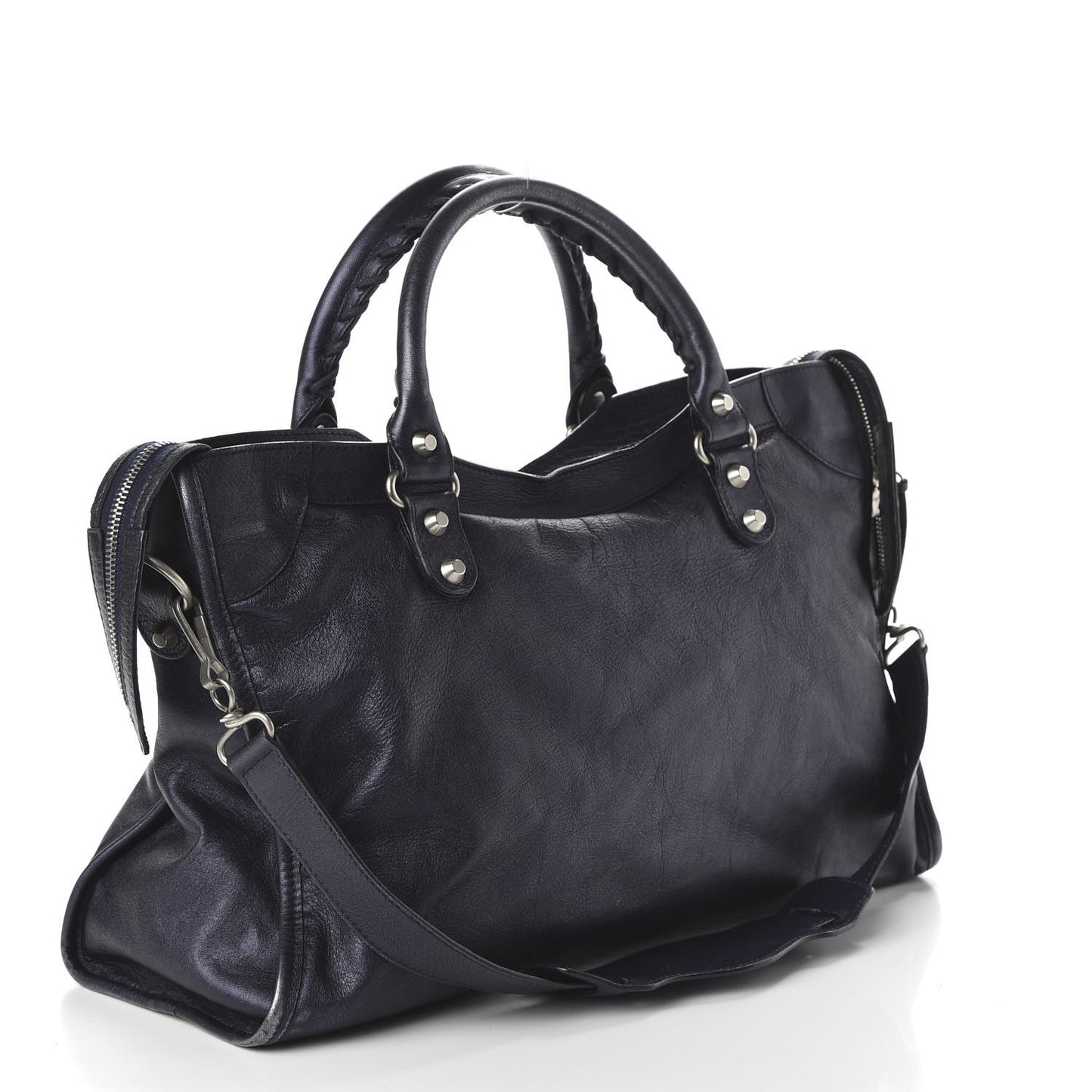 Laminated Agneau Classic Silver Hardware City Maree