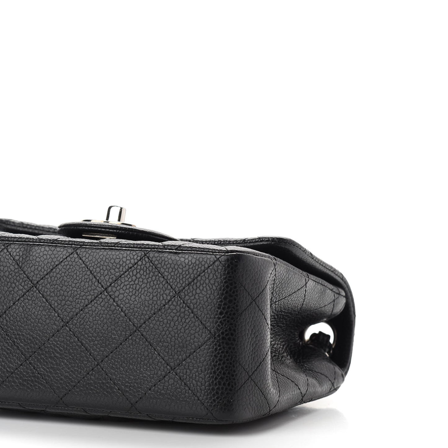 Caviar Quilted Mini Square Flap Black