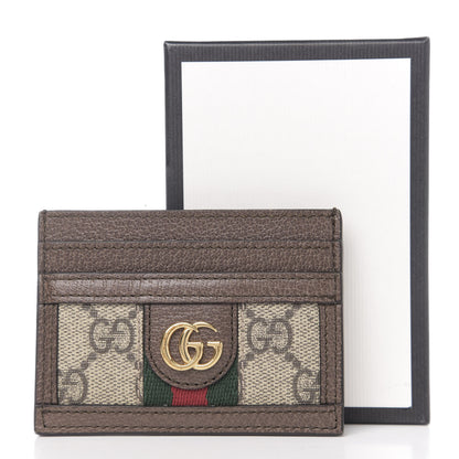 Gucci GG Supreme Monogram Ophidia Card Holder Brown 6 of 6