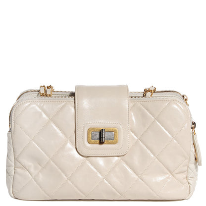 Chanel Glazed Calfskin Mademoiselle Zip Shopping Tote White 1 of 8