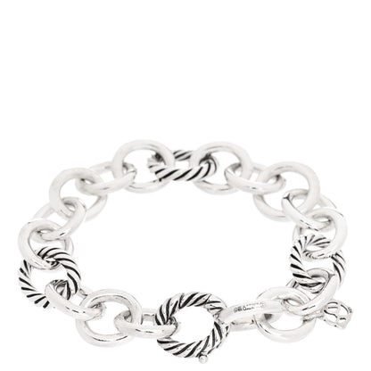 David Yurman Sterling Silver 12mm Large Oval Link Bracelet 2 of 4