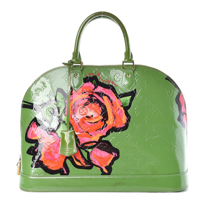 Louis Vuitton Vernis Roses Alma GM Vert Tonic 1 of 19