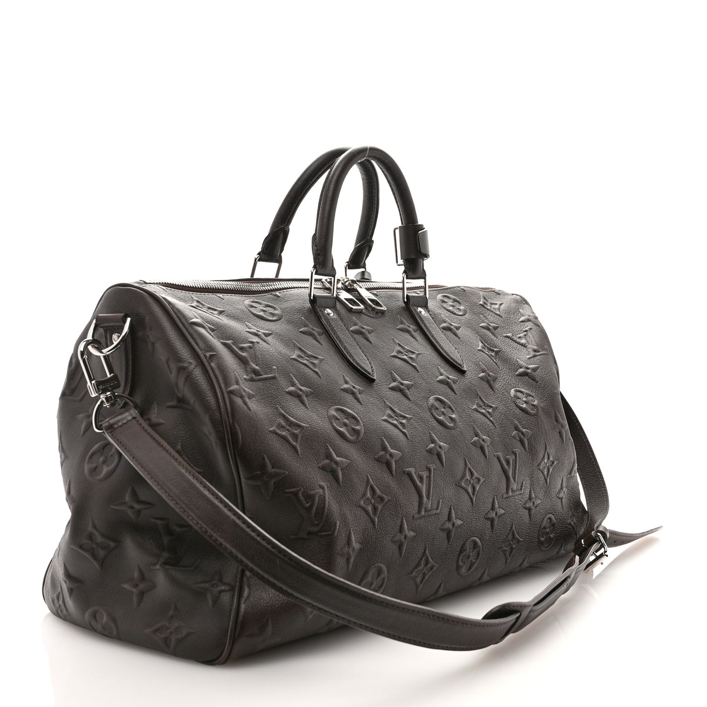 x EDUN Monogram Revelation Keepall 45 Bandouliere Brown